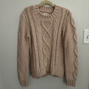 Gymboree Blush Cable Knit Sweater - Girls XL/14